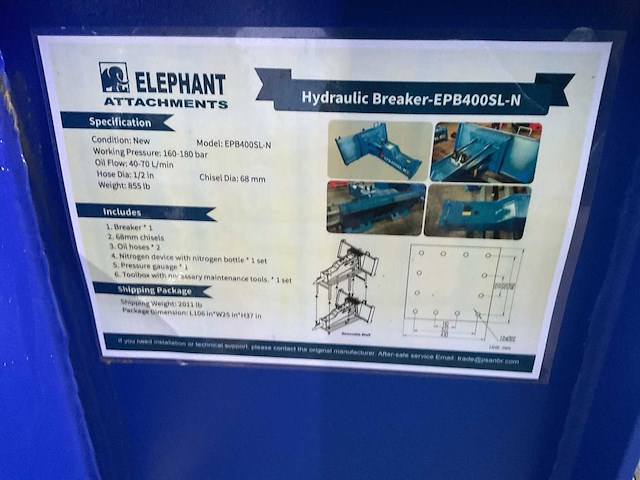 2025 elephant epb400sl-n voorzetapparatuur - afbeelding 12 van  12