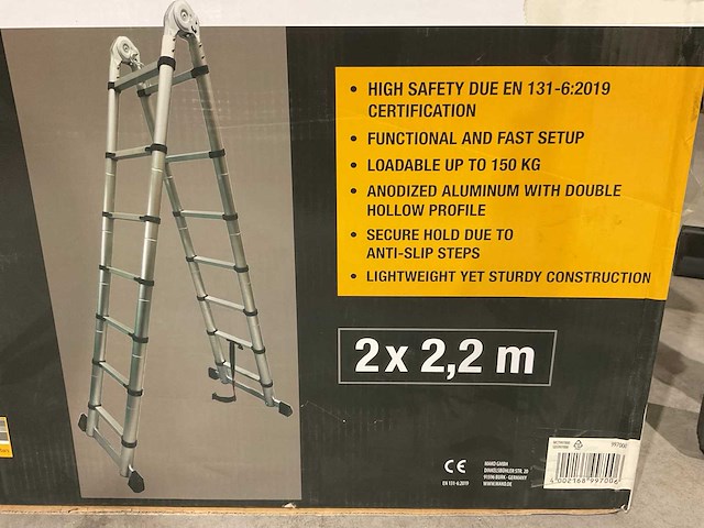 2025 elite vario 2x2,2 m telescoopladder - afbeelding 11 van  14