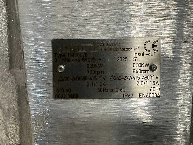 2025 emod tm90l/8 0,3kw elektromotor (2x) - afbeelding 6 van  6