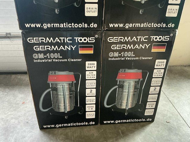 2025 germatic gm-100l industriële stofzuiger (4x) - afbeelding 3 van  4
