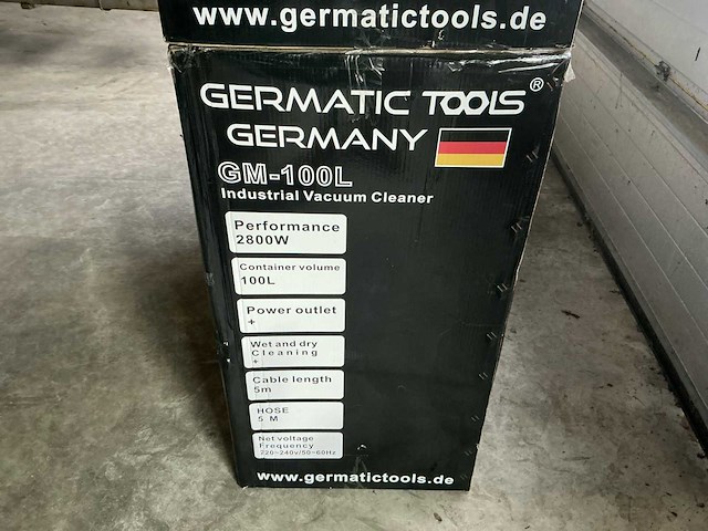 2025 germatic gm-100l industriële stofzuiger (4x) - afbeelding 4 van  4