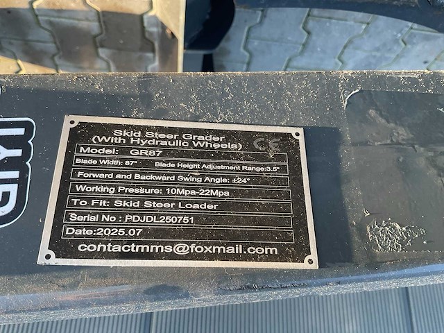 2025 giyi gr87 schranklader - afbeelding 5 van  12