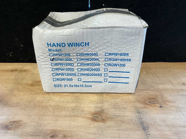 2025 hand winch 1200l tandwiel lier - afbeelding 1 van  4