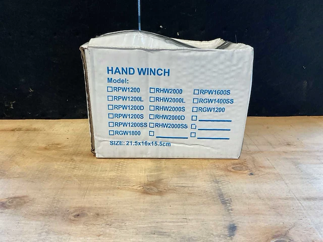 2025 hand winch 1200l tandwiel lier - afbeelding 3 van  4
