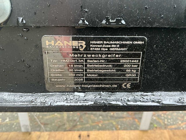 2025 haner hmzgx1.3a sorteergrijper - afbeelding 6 van  6