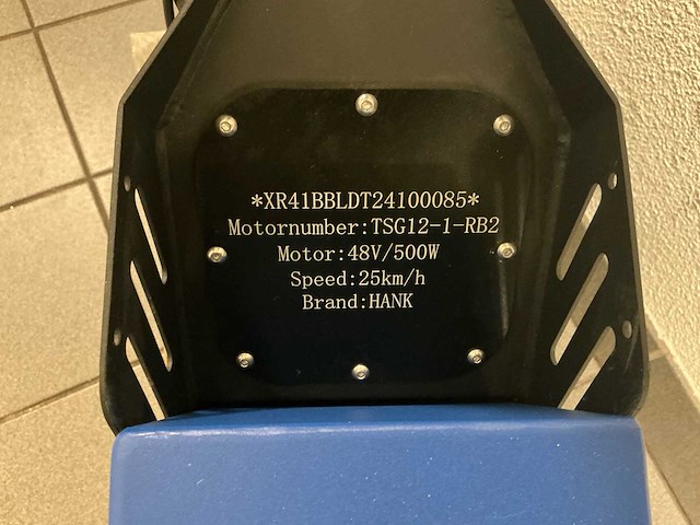 2025 hank electrische e-scoot scootmobiel - blauw - afbeelding 10 van  22