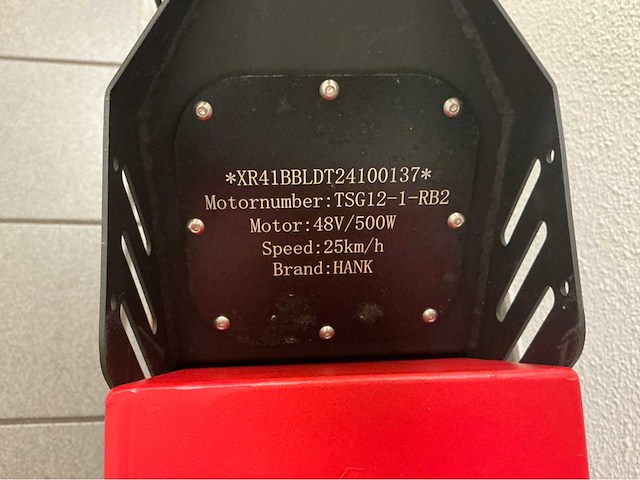 2025 hank electrische e-scoot scootmobiel - rood - afbeelding 22 van  31