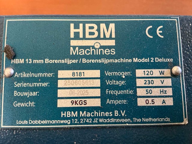 2025 hbm model2deluxe borenslijper - afbeelding 7 van  7