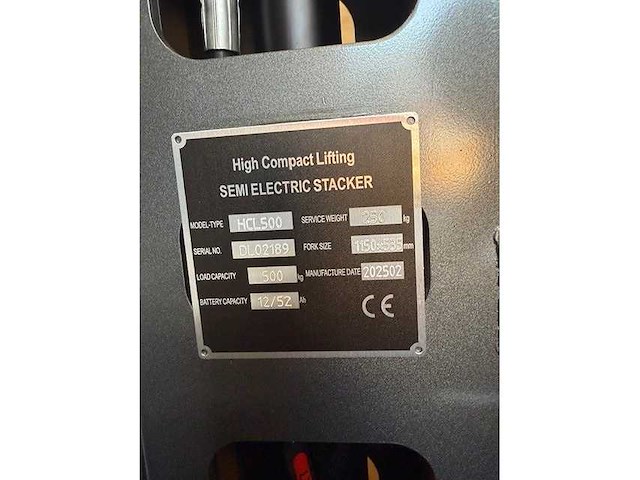 2025 hcl hcl500 meeneem stapelaar - afbeelding 2 van  11