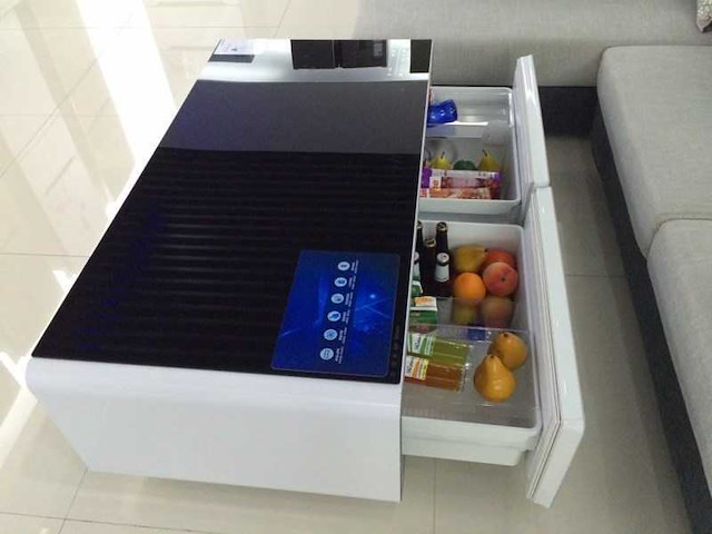 2025 hdr.r hrd130bl multifunctionele salontafel met koellade - afbeelding 8 van  15