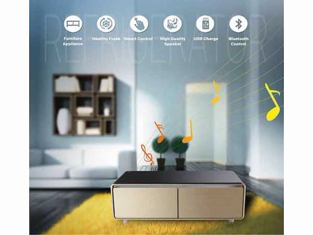 2025 hdr.r hrd130bl multifunctionele salontafel met koellade - afbeelding 6 van  12