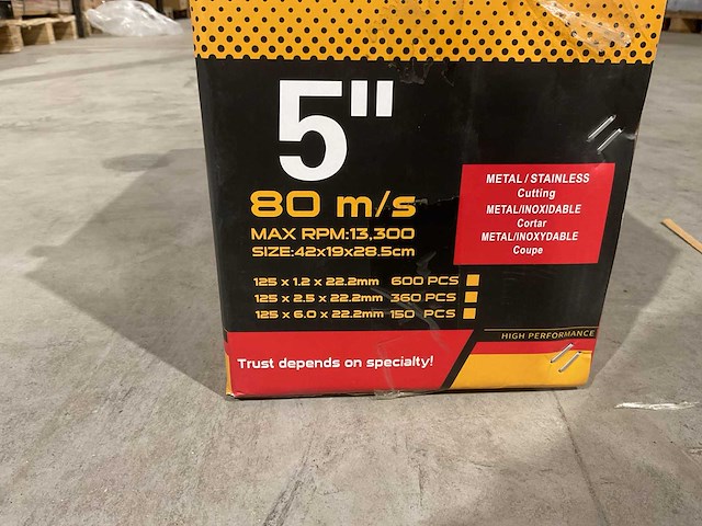 2025 high performance abrasives 125 mm slijpschijf 300stuk - afbeelding 4 van  5