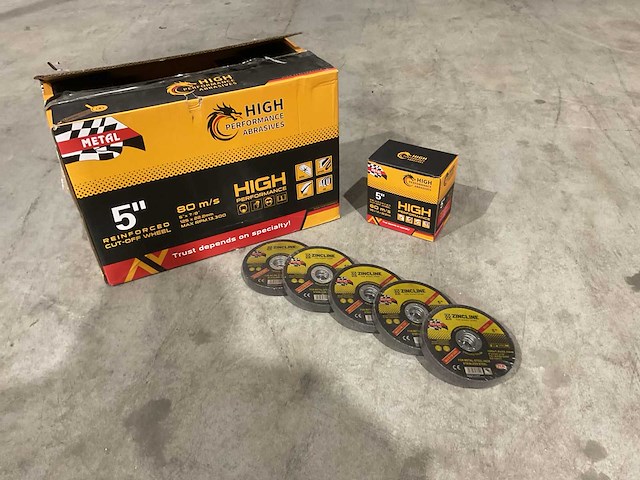 2025 high performance abrasives 125 mm slijpschijf 300stuk - afbeelding 1 van  5