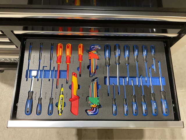 2025 hoffstahl deutschland xxxl gereedschapswagen gevuld - afbeelding 2 van  16