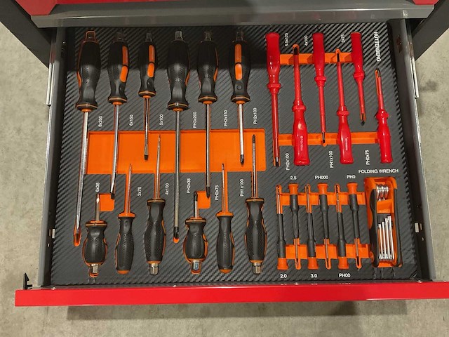 2025 huttenberg 4 la titan vault pro grijs gereedschapswagen - afbeelding 6 van  15