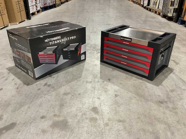 2025 huttenberg 4 la titan vault pro grijs gereedschapswagen - afbeelding 1 van  15