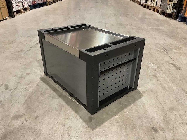 2025 huttenberg 4 la titan vault pro grijs gereedschapswagen - afbeelding 1 van  8