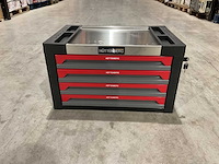 2025 huttenberg 4 la titan vault pro grijs gereedschapswagen - afbeelding 6 van  8