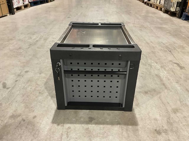 2025 huttenberg 4 la titan vault pro grijs gereedschapswagen - afbeelding 3 van  6