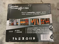 2025 huttenberg 4 la titan vault pro grijs gereedschapswagen - afbeelding 4 van  6