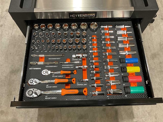 2025 huttenberg 4 la titan vault pro oranje gereedschapkist - afbeelding 10 van  10