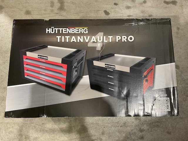 2025 huttenberg 4 la titan vault pro oranje gereedschapkist - afbeelding 1 van  4