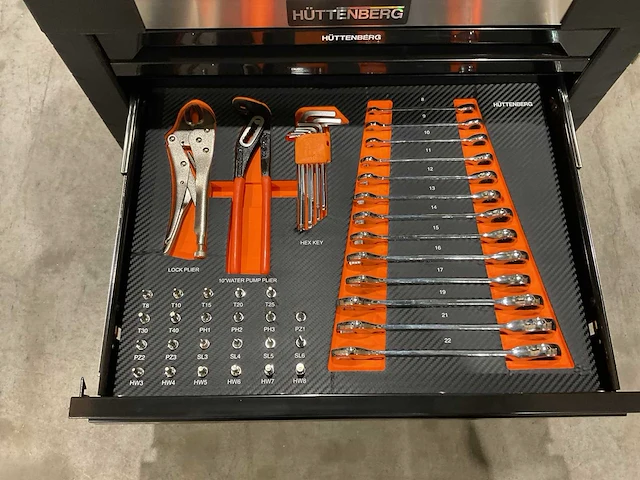 2025 huttenberg 4 la titan vault pro oranje gereedschapkist - afbeelding 15 van  16