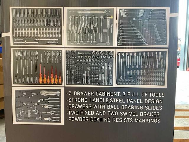 2025 huttenberg 7 lade titanvault pro gereedschapswagen - afbeelding 20 van  21