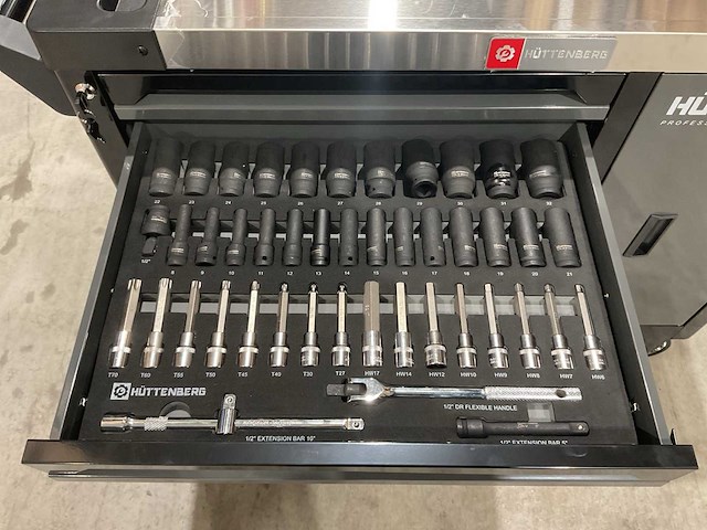 2025 huttenberg 7 lade titanvault pro gereedschapswagen - afbeelding 4 van  21