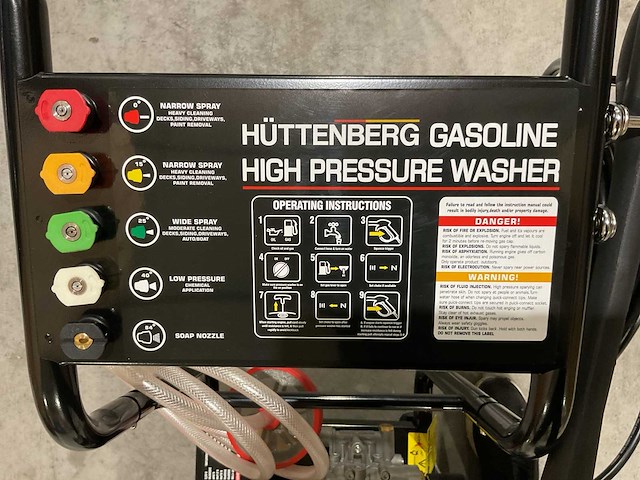 2025 huttenberg h8500psi hogedrukreiniger - afbeelding 2 van  7