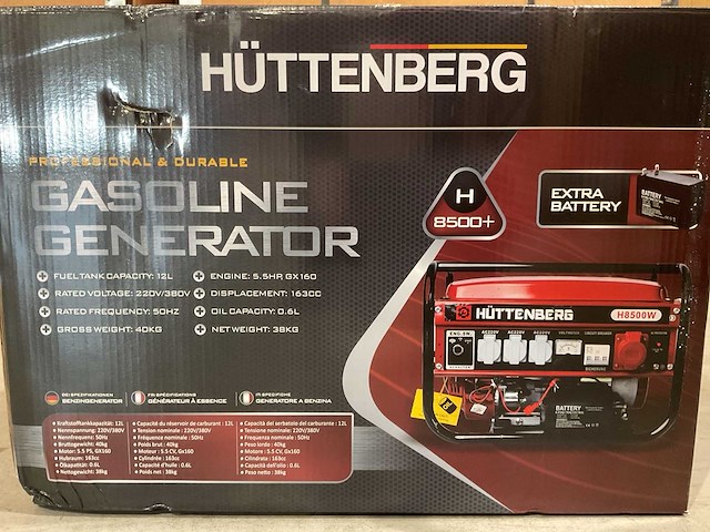 2025 huttenberg h8500w met accu stroomgenerator - afbeelding 12 van  17