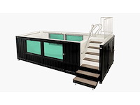 2025 intorelax spa zwart/wit 580x240x180 cm zwembad - afbeelding 7 van  14