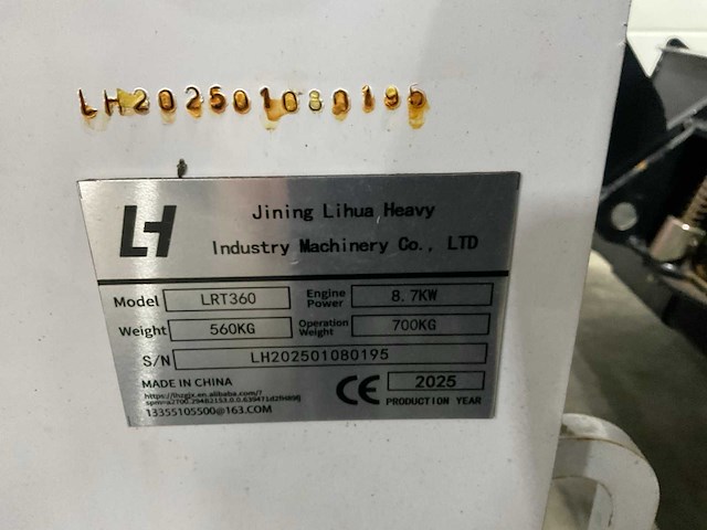 2025 jining lihua heavy lrt360 schranklader - afbeelding 2 van  5