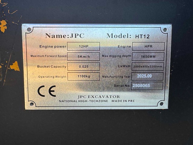 2025 jpc ht12 minigraafmachine - afbeelding 2 van  10