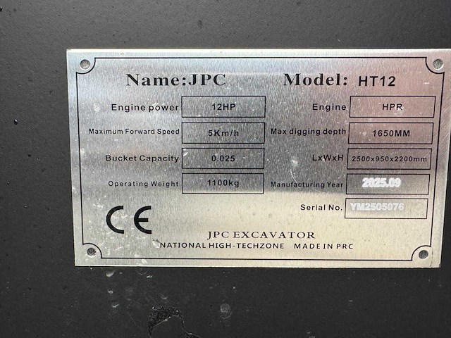 2025 jpc ht12 minigraafmachine - afbeelding 4 van  12