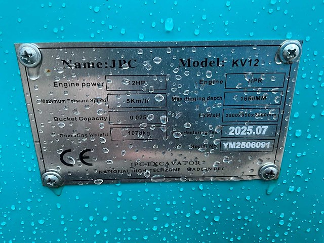 2025 jpc kv12 minigraafmachine - afbeelding 4 van  12