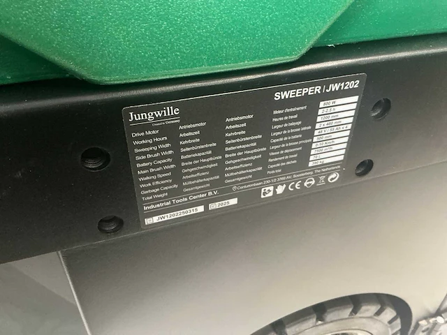 2025 jungwille jw1202 zelfrijdende veegmachine (3x) - afbeelding 17 van  25