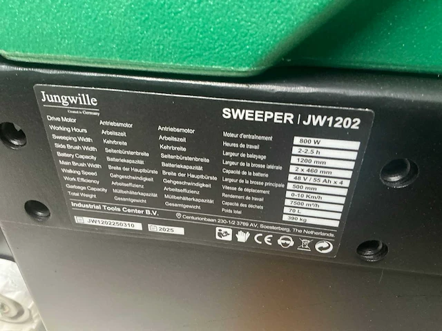2025 jungwille jw1202 zelfrijdende veegmachine - afbeelding 16 van  23