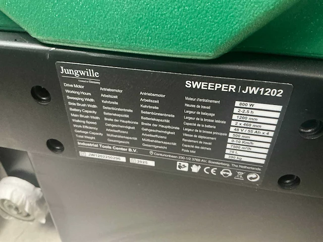 2025 jungwille jw1202 zelfrijdende veegmachine - afbeelding 16 van  23