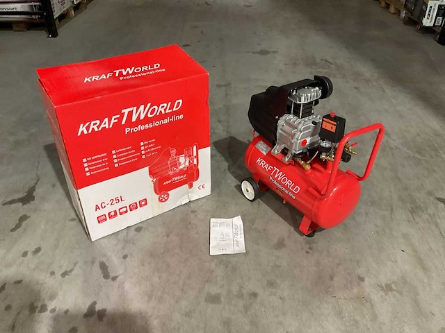 2025 kraftworld ac-25l luchtcompressor - afbeelding 1 van  5