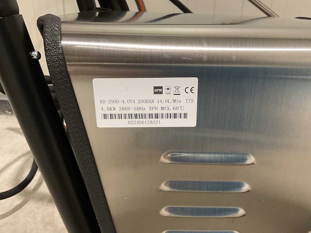 2025 kremer kr-2900-4.0t4 hogedrukreiniger - afbeelding 14 van  21