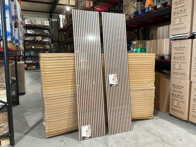 2025 lemotex lm-60270d walnut 8 dozen 2 panelen per doos akoestische wanddecoratie (16x) - afbeelding 3 van  7