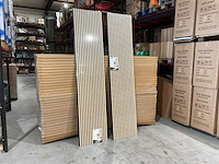 2025 lemotex lm-60270l white oak 4 dozen 2 panelen akoestische wanddecoratie - afbeelding 2 van  7
