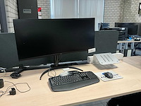 2025 lg 34wq73a curved monitor - afbeelding 1 van  6