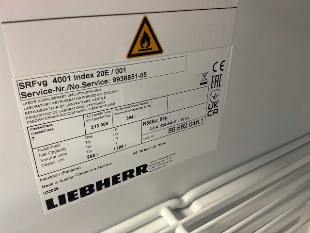 2025 liebherr srfvg 4001 laboratoriumkoelkast - afbeelding 4 van  4