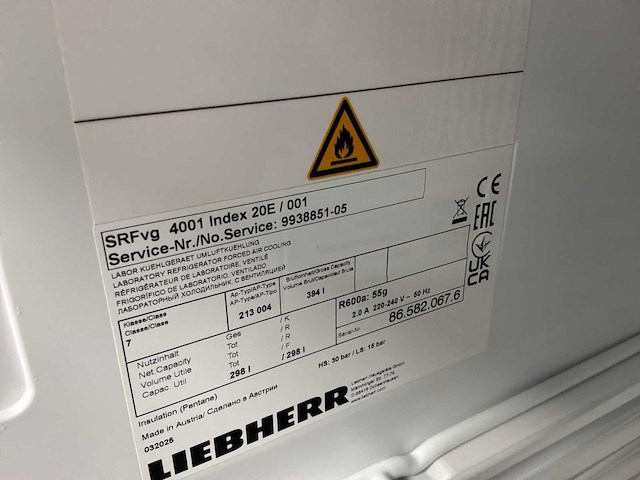 2025 liebherr srfvg 4001 laboratoriumkoelkast - afbeelding 6 van  6