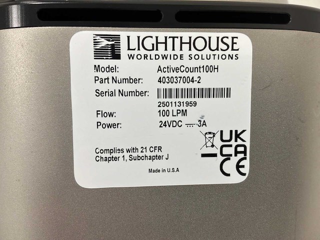 2025 lighthouse activecount 100h high-performance draagbare actieve luchtsampler - afbeelding 4 van  4