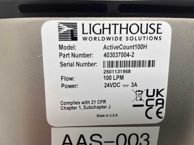 2025 lighthouse activecount 100h high-performance draagbare actieve luchtsampler - afbeelding 4 van  4