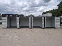 2025 lypu 40 ft high cube zwart zeecontainer met 4 zijdeuren - afbeelding 1 van  13