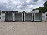 2025 lypu 40 ft high cube zwart zeecontainer met 4 zijdeuren